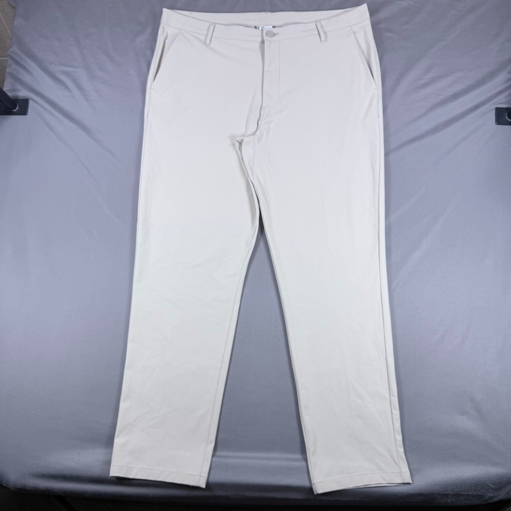 All in Motion Mens 38x30 Khaki Recycled Polyester Stretch Golf Performance Pants - Picture 2 of 11